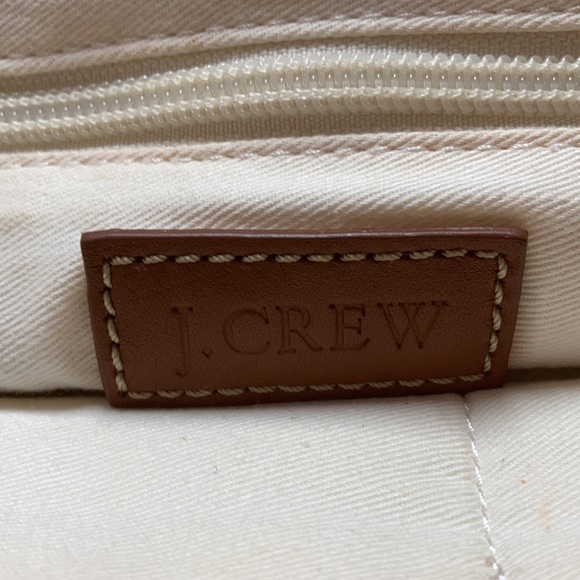 J Crew plaid and wood hand bag - Picture 4 of 10